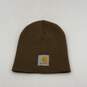Carhartt Mens Green Knitted Winter Fitted Beanie Hat One Size image number 1