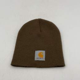 Carhartt Mens Green Knitted Winter Fitted Beanie Hat One Size