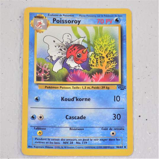 Pokemon TCG Very Rare French Seaking Poissoroy Jungle Card 46/64 NM image number 2