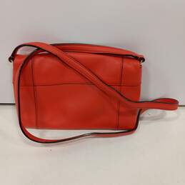 Womens Red Suede Leather Snap Inner And Outer Pockets Crossbody Purse alternative image
