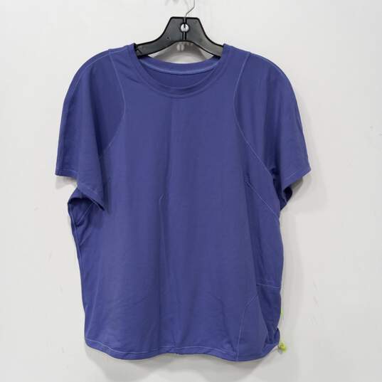 Lululemon Light Purple Athletic Shirt Size 12 image number 1