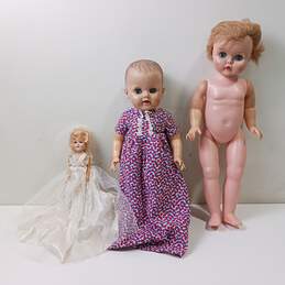 Bundle of 3 Assorted Vintage Baby Dolls