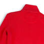 Womens Red Long Sleeve Mock Neck Regular Fit Pockets Full-Zip Jacket Sz XS image number 4