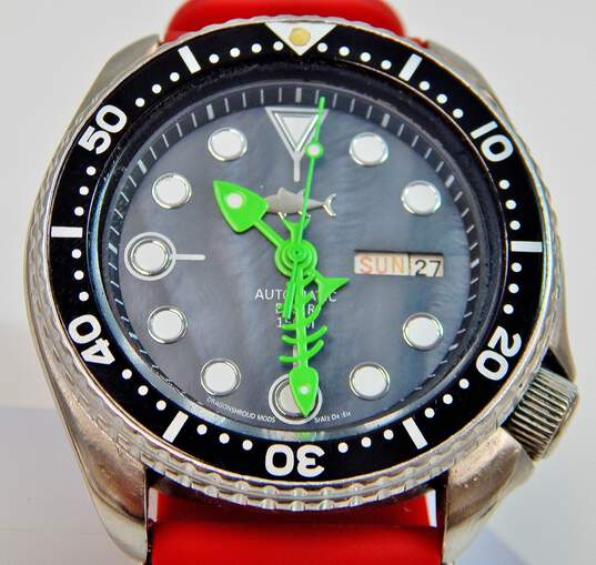 Vintage Seiko Automatic Fishbone 6309-729A Diver Watch 94.0g image number 2