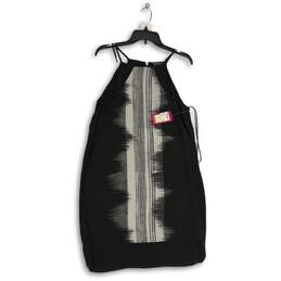 NWT Vince Camuto Womens Black Spaghetti Strap Back Zip Mini Dress Size M