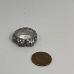 Designer Juicy Couture Silver-Tone Shine Rhinestone Fashionable Ring alternative image