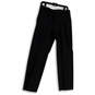NWT Womens Black Plaid Flat Front Pocket Straight Leg Dress Pants Sz 30X30 image number 1