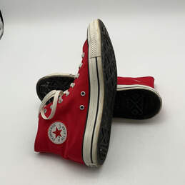 Mens Chuck Taylor All Star Hi A06008F Red White Sneaker Shoes Size 9.5