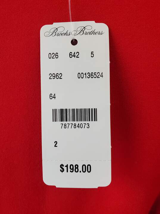Brooks Brothers Red Sheath Dress Size 2 image number 5