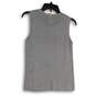 Womens Gray Sleeveless Round Neck Regular Fit Pullover Sweater Vest Size S image number 2