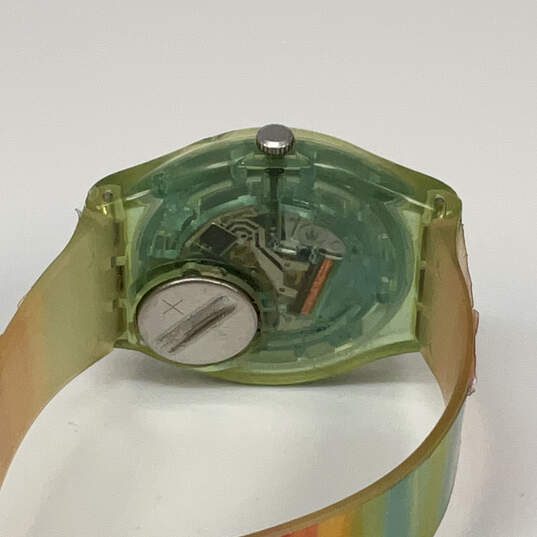 Designer Swatch Swiss Rainbow Round Dial Adjustable Strap Analog Wristwatch image number 4