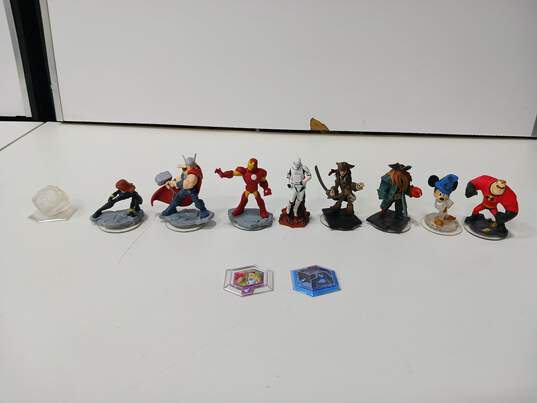 Bundle of 9 Assorted Disney Infinity Character Figurines image number 1