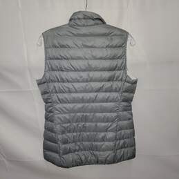 REI Co-Op Gray Full Zip Nylon Down Puffer Vest Jacket Size S alternative image