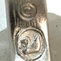 Designer Swarovski Silver-Tone Clear Crystal Cut Stone Half Hoop Earrings image number 5