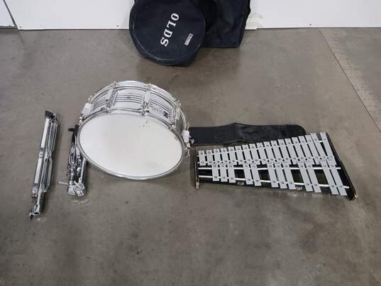 Bundle of Olds Snare Drum & Xylophone Set in Carrying Bag image number 1