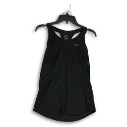 Nike Womens Black Dri-Fit Round Neck Racerback Running Pullover Tank Top Size S