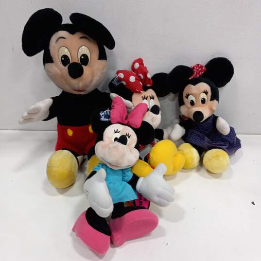 Bundle of Disney's Mickey and Miney Mouse Stuffed Animals/Plushies image number 1