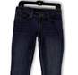 Womens Blue Denim Stretch Medium Wash Pockets Skinny Leg Jeans Size 7 image number 3