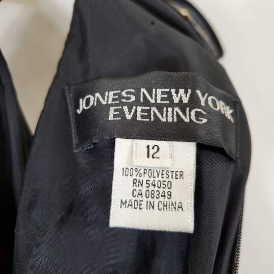 Jones New York Women Black Halter Gown Sz 12 Nwt image number 5