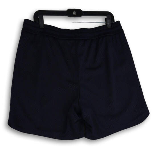 NWT Womens Blue Elastic Waist Slash Pocket Drawstring Athletic Shorts Sz L image number 2