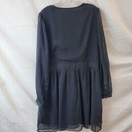 MNG Mango Short Black Dress w Bead Detail Size 12 alternative image