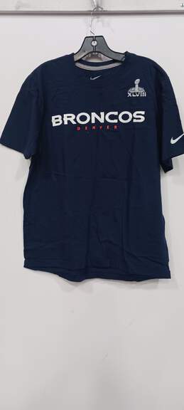 Denver Broncos Nike Super bowl XLVII T-Shirt  Size L