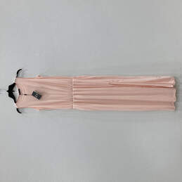 NWT Womens Pink Sleeveless Round Neck Side Slit Summer Maxi Dress Size S alternative image