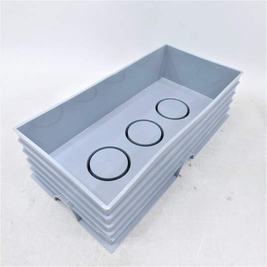 LEGO Brand 8-Stud Plastic Gray Storage Container image number 3
