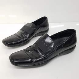 Prada Black Leather Dress Loafers Men's Size 8.5 alternative image