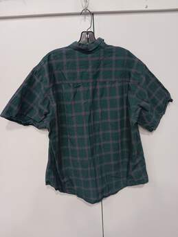 Men's Pendleton Green Plaid Short Sleeved Flannel Shirt Sz L alternative image