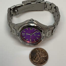 Designer Fossil Blue AM-3529 Silver-Tone Stainless Steel Analog Wristwatch alternative image