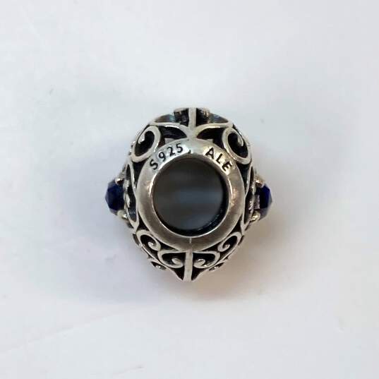 Designer Pandora S 925 ALE Sterling Silver September Signature Heart Bead Charm image number 1