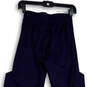 Womens Blue White Regular Fit Straight Leg Activewear Track Pants Size S image number 4