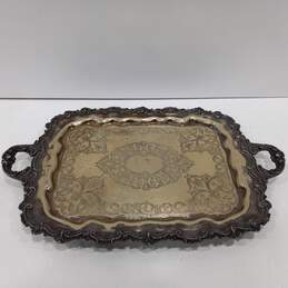 Silver Plated Large 28" Serving Tray
