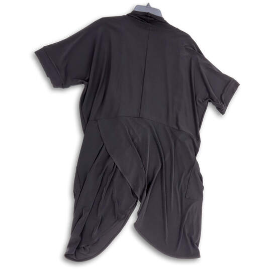 Womens Black Regular Fit Pockets Open Front Long Sleeve Cardigan Size 14 image number 2