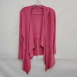 Eileen Fisher WM's Pink Draped Open Front Wrap Sweater Size L