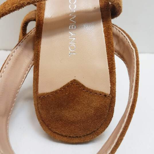 Tony Bianco Kappa Tan Suede Lace Up Sandals Womens 6.5 image number 8
