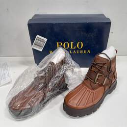 Ralph Lauren's Men's Brown Oslo Low Boots Size 7 alternative image