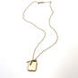 Designer J. Crew Gold-Tone Link Chain Hinged Enamel Charm Necklace image number 2