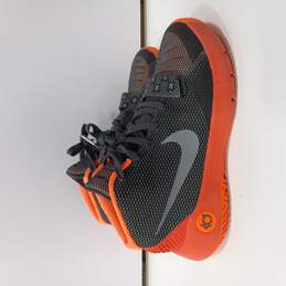 Nike KD Trey 5 III Black Total Orange Basketball Sneakers Size 7Y