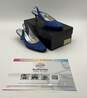 St. John Women's Size 7.5 Blue Suede Jeweled Heels With Box image number 1