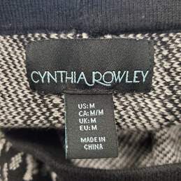 Cynthia Rowley Women Black Print Skirt M