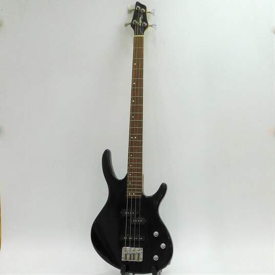 Lyon by Washburn Brand LB-60/BK Model 4-String Electric Bass Guitar w/ Soft Case image number 2