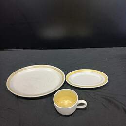 Franciscan Cup and Serving plates