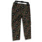 Womens Multicolor Floral Flat Front Pockets Straight Leg Chino Pants Size 6 image number 2