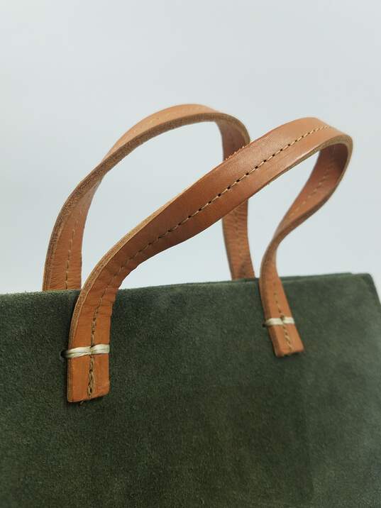 Clare V, Bags, Clare V Simple Tote Suede Army Green W Stripes