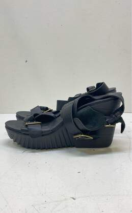 Rockport Leather Strappy Sandals Black 9