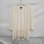 Eileen Fisher WM's 100% Silk Ivory V-Neck Blouse Size S/P image number 1