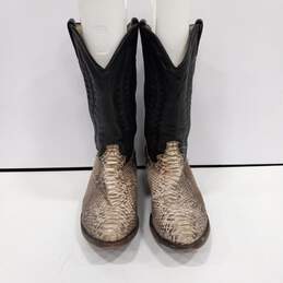 Abilene Leather Cowboy Boots Size 12D alternative image