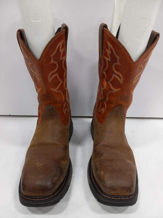 Ariat Men's Work Hog Steel Square Toe Western Boots Size 9.5D image number 1